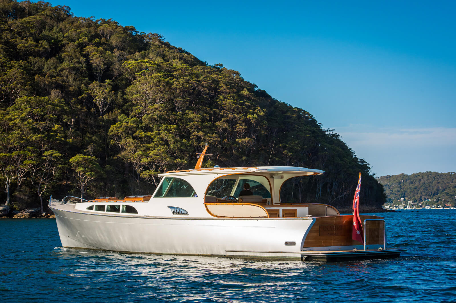 A beautiful photo of a Palm Beach Motor Yacht in Sydney.
